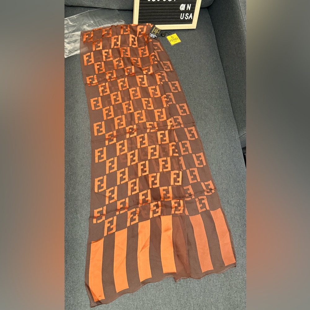 Giftable Fendi Viscose/Silk Long scarf